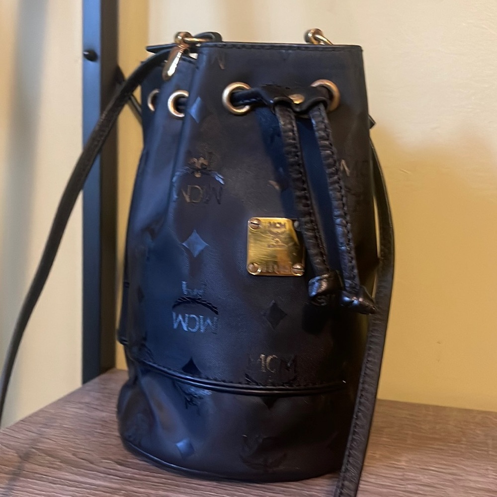 Mini MCM hobo bucket bag